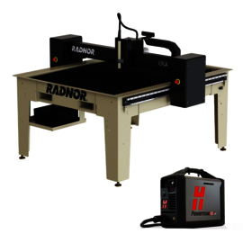 4’ x 4’  Cutting Table With Hypertherm Powermax45 XP Plasma CutterAnd FlashCut CNC Software (RADNOR)