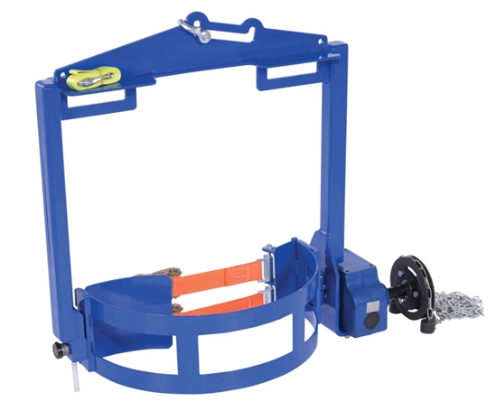  Steel Hoist Mounted Drum Carrier/Rotator 55 Gallon 2000 Lb. Capacity  - DCT-2000